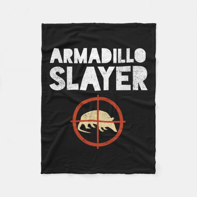 Cobertor De Velo Armadillo Slayer Armadillo Hunter Gift (Frente)