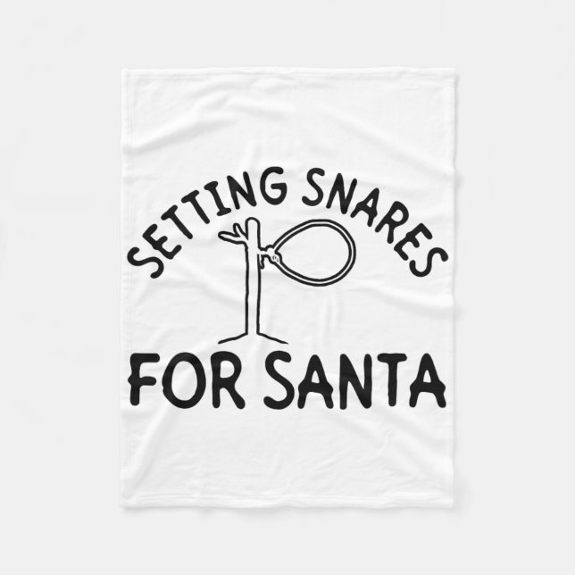 Cobertor De Velo Armando Armadilhas para o Papai Noel - Armadilha d (Frente)