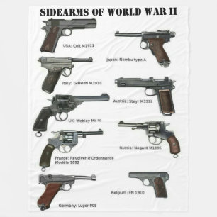 COBERTOR DE VELO ARMAS CURTAS DA SEGUNDA GUERRA MUNDIAL