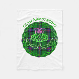 Cobertor De Velo Armstrong Scottish Tartan Celtic Thiste