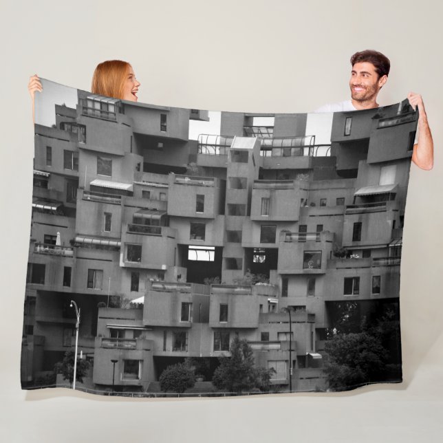 Cobertor De Velo Arquitetura em Preto e Branco (In Situ)