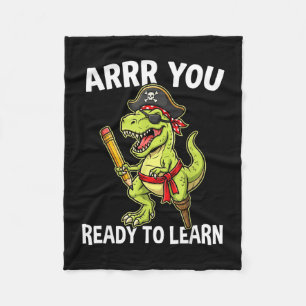 Cobertor De Velo Arrr pronto para aprender dia do professor pirata