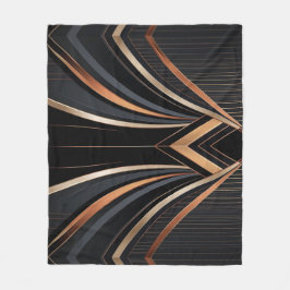 Cobertor De Velo Art Deco Metallic Geometric Elegance
