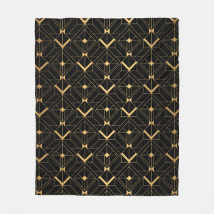 Cobertor De Velo Art Deco Pattern. Serralheiro preto sem costura e