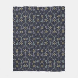 Cobertor De Velo Art Deco pattern with geometric shapes in gold