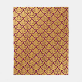 Cobertor De Velo Art Deco Scales da Sereia - Magenta