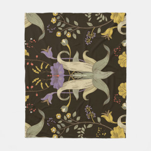 Cobertor De Velo Art Nouveau Floral: Padrão Vintage