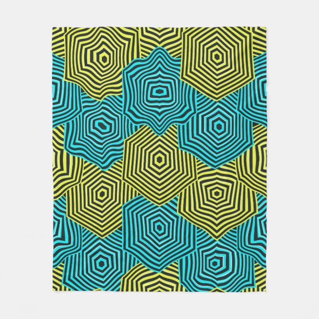 Cobertor De Velo Art Nouveau Geometric Pattern  (Frente)