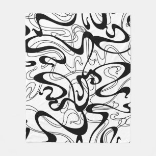 Cobertor De Velo Art Nouveau seamless pattern. Curl texture in vint