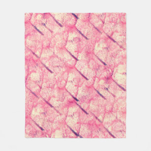 Cobertor De Velo Arte A cor rosa da tinta de cor d'água cor rosa pi