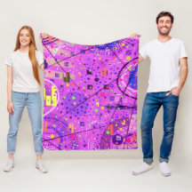 Arte Abstrata: Glitch Roxo
