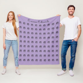Cobertor De Velo Arte Africana, Personalizada, Celebração Roxo