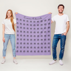 Cobertor De Velo Arte Africana, Personalizada, Celebração Roxo
