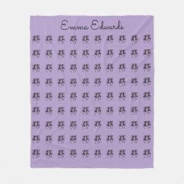 Cobertor De Velo Arte Africana, Personalizada, Celebração Roxo