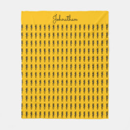 Cobertor De Velo Arte Africana, Silhouette Guitarista Padrão