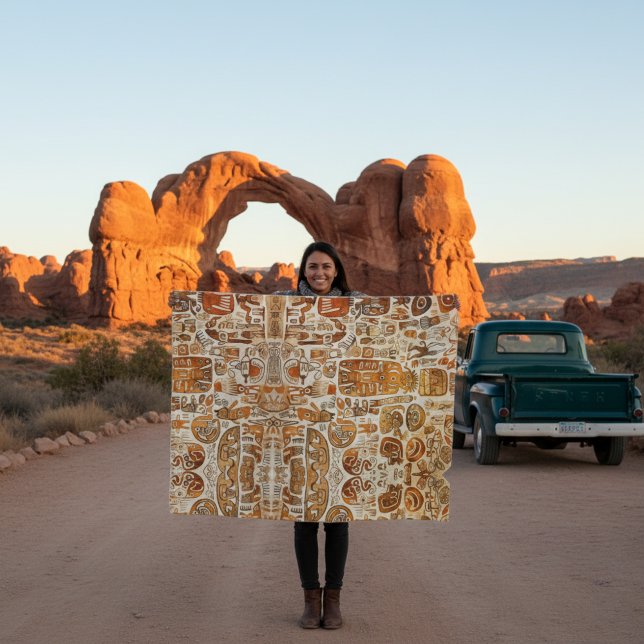 Cobertor De Velo Arte Antiga Petroglífica  (Criador carregado)