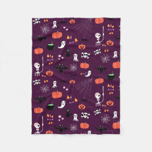 Cobertor De Velo Arte Assustadoramente Fofa de Halloween