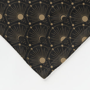 Cobertor De Velo Arte Celestial Deco 1920: Vintage Moon and Stars