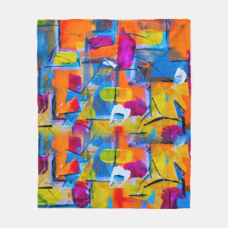 Cobertor De Velo Arte Colorida Grafite,