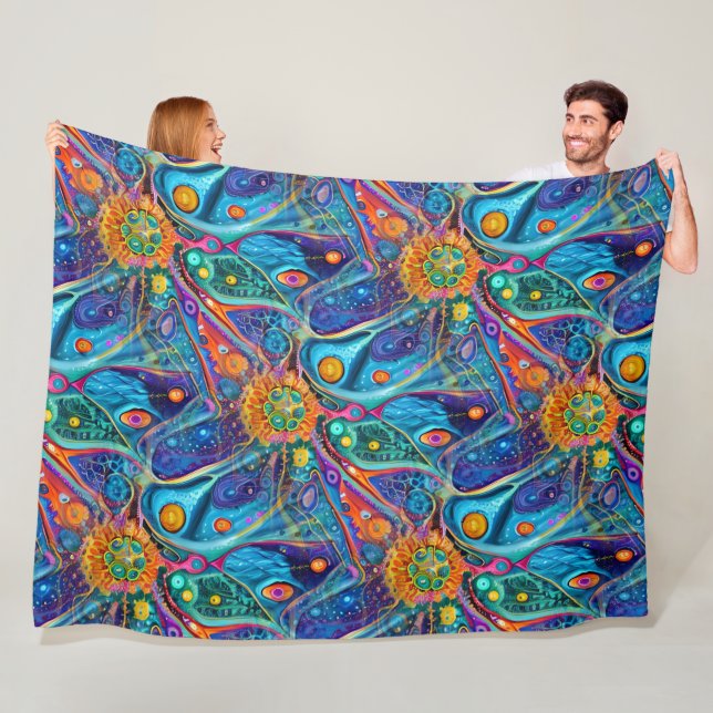 Cobertor De Velo Arte da Abstração da Imagem - padrão sem descontin (In Situ)