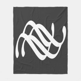 Cobertor De Velo Arte das linhas geométricas brancas abstrato moder