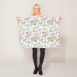 Cobertor De Velo Arte de Abstrato Face com a Linha do Dólar