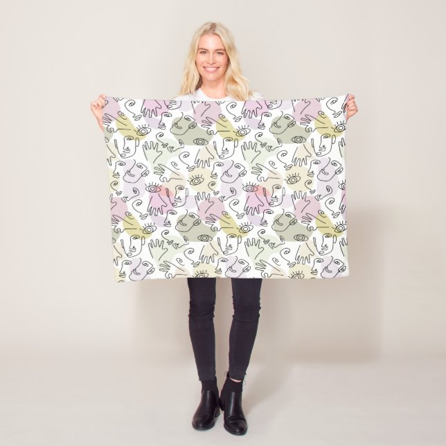 Cobertor De Velo Arte de abstrato Face Dedo com Ponta (In Situ)