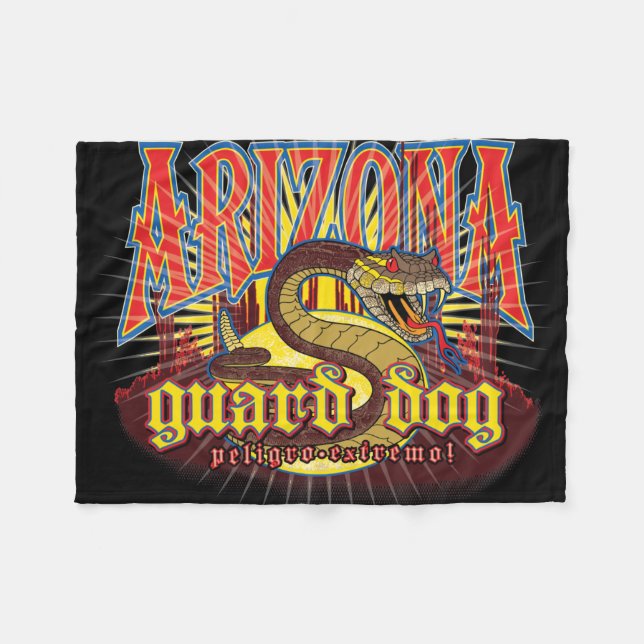 Cobertor De Velo Arte de Cobra do Arizona (Frente (Horizontal))