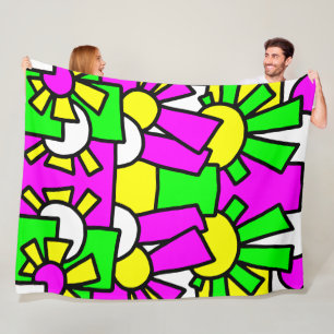 Cobertor De Velo Arte de Doodle Festivo 42