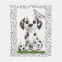 Arte de Futebol de Cachorrinho Dalmatiano Adorável