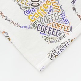 Cobertor De Velo Arte de Palavras de Café Mug