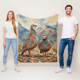 Cobertor De Velo Arte de Par Perdiz Chukar