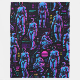 Cobertor De Velo Arte de Robô Humanoide Futurista | Android de Ficç