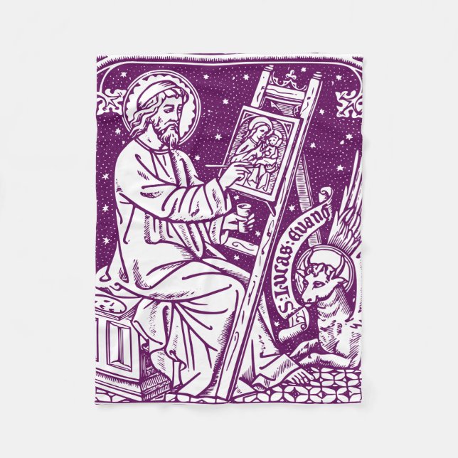 Cobertor De Velo Arte de São Lucas o Apóstolo e Evangelista (Frente)
