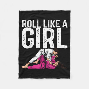 Cobertor De Velo Arte engraçada de Jiu Jitsu para mulheres meninas