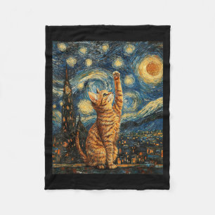 Cobertor De Velo Arte engraçada em estilo de gato Gráfico