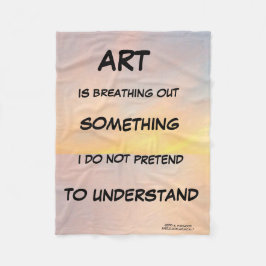 COBERTOR DE VELO ARTE ESTÁ RESPIRANDO ALGO