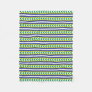 Cobertor De Velo Arte étnica latgale verde e azul letã