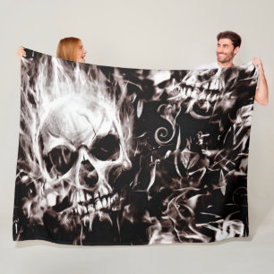 Cobertor De Velo Arte extrema do Airbrush dos crânios góticos