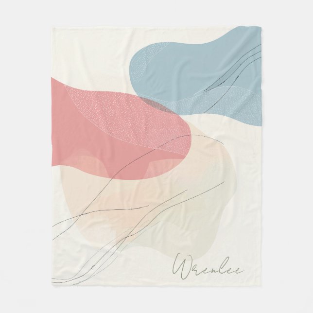 Cobertor De Velo Arte Fluida Sagrada Personalizada Terrestre (Frente)