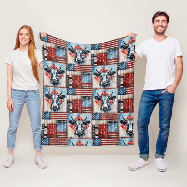 Cobertor De Velo Arte Folclórica de Bandeiras Americanas (In Situ)
