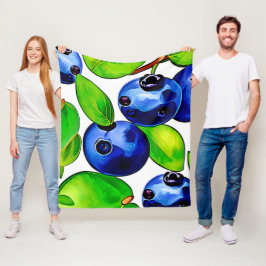 Cobertor De Velo Arte fresca de mirtilo