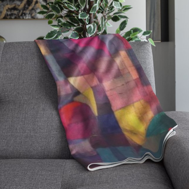 Cobertor De Velo Arte Geométrica de Abstrato Vivid Personalizada (Criador carregado)