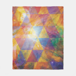 Cobertor De Velo Arte Geométrica Galáxica