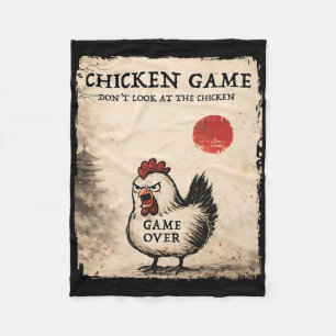 Cobertor De Velo Arte Japonesa Divertida Frango Jogo Gráfico Homens