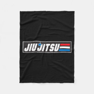 Cobertor De Velo Arte Marcial Jiu Jitsu BJJ Guerreiro Lutador Gráfi