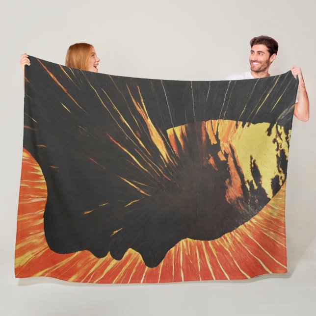 Cobertor De Velo Arte Metafísica do Sol | Face e Sunrise (In Situ)