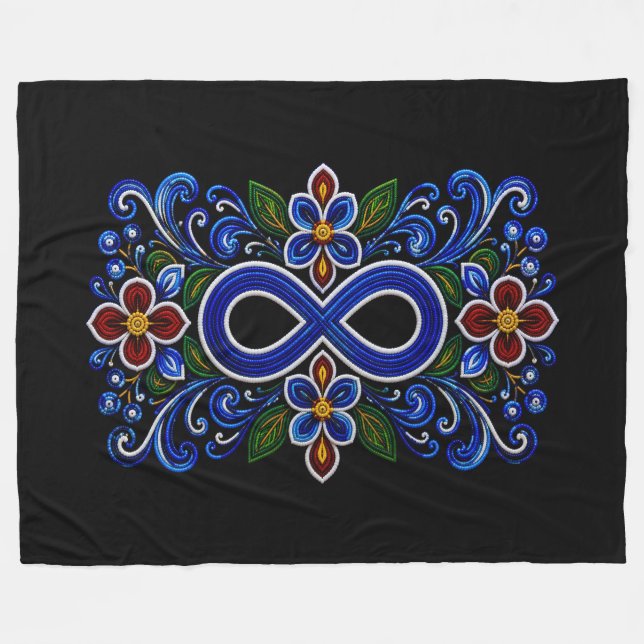 Cobertor De Velo Arte Métis (Frente (Horizontal))