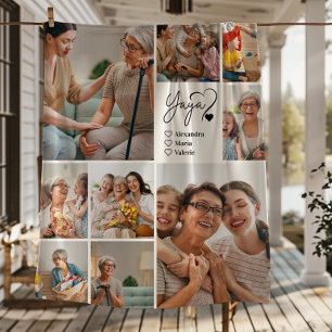 Cobertor De Velo Arte Minimalista de Linha Yaya com 9 Fotos Persona