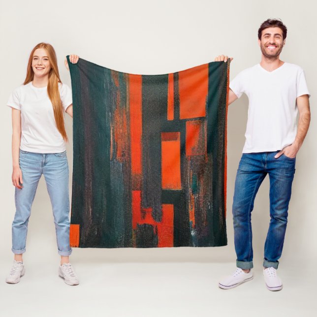 Cobertor De Velo Arte Negra e Abstrato Negra (In Situ)